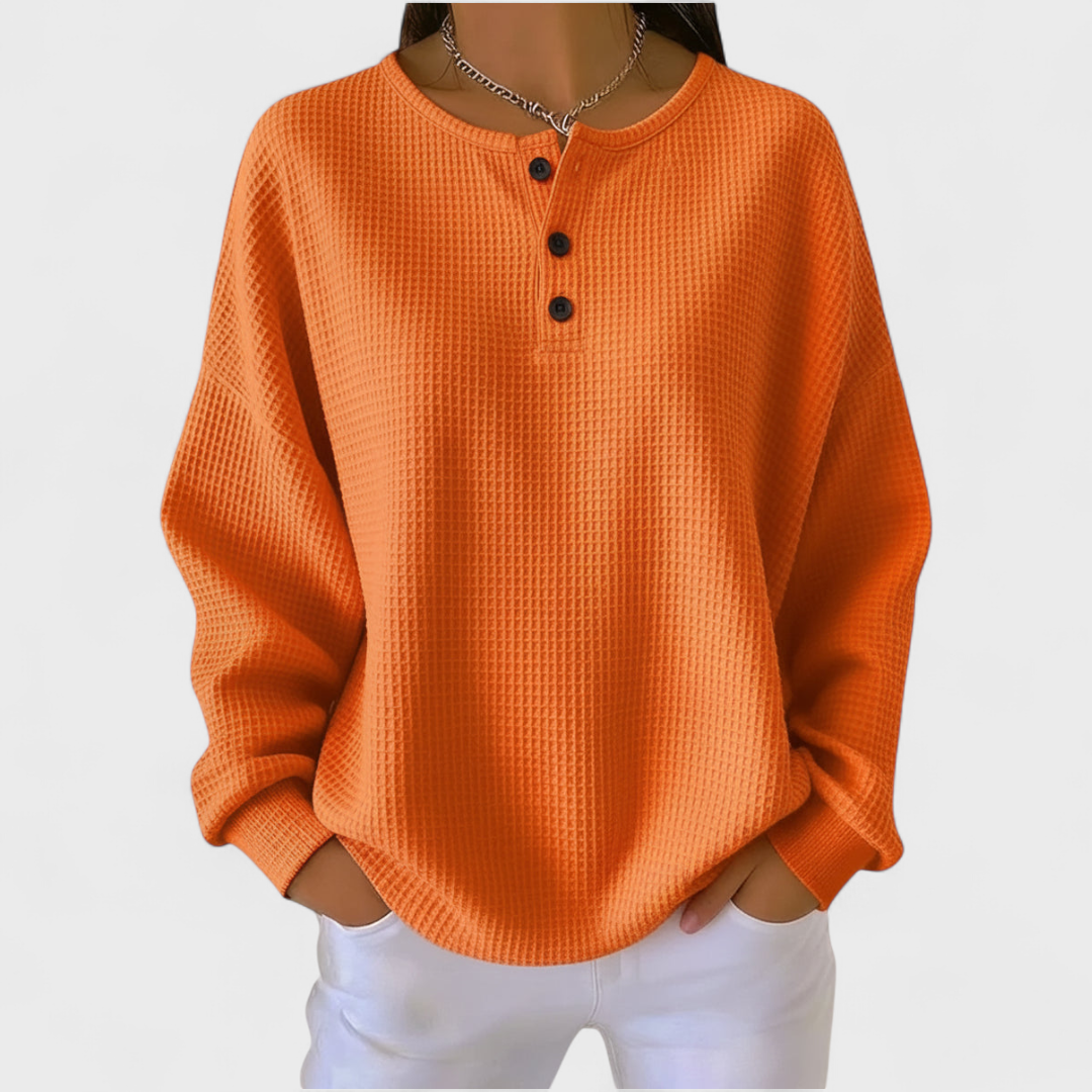 Abril | Sudadera Sin Capucha Mujer Estampado Navideño Manga Larga