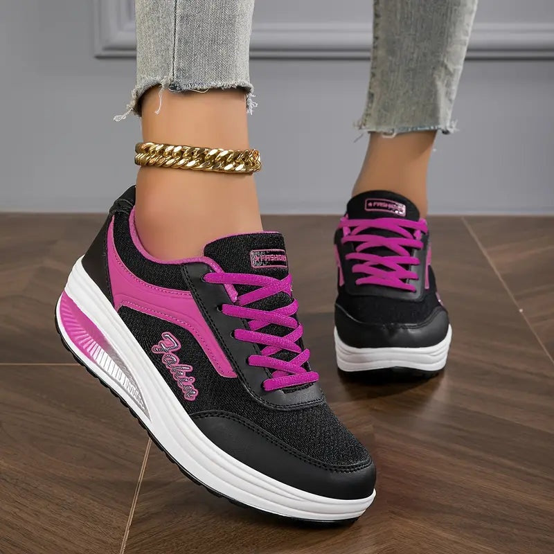 Abril | Zapatillas de Deporte Mujer Cordones Suela Amortiguada