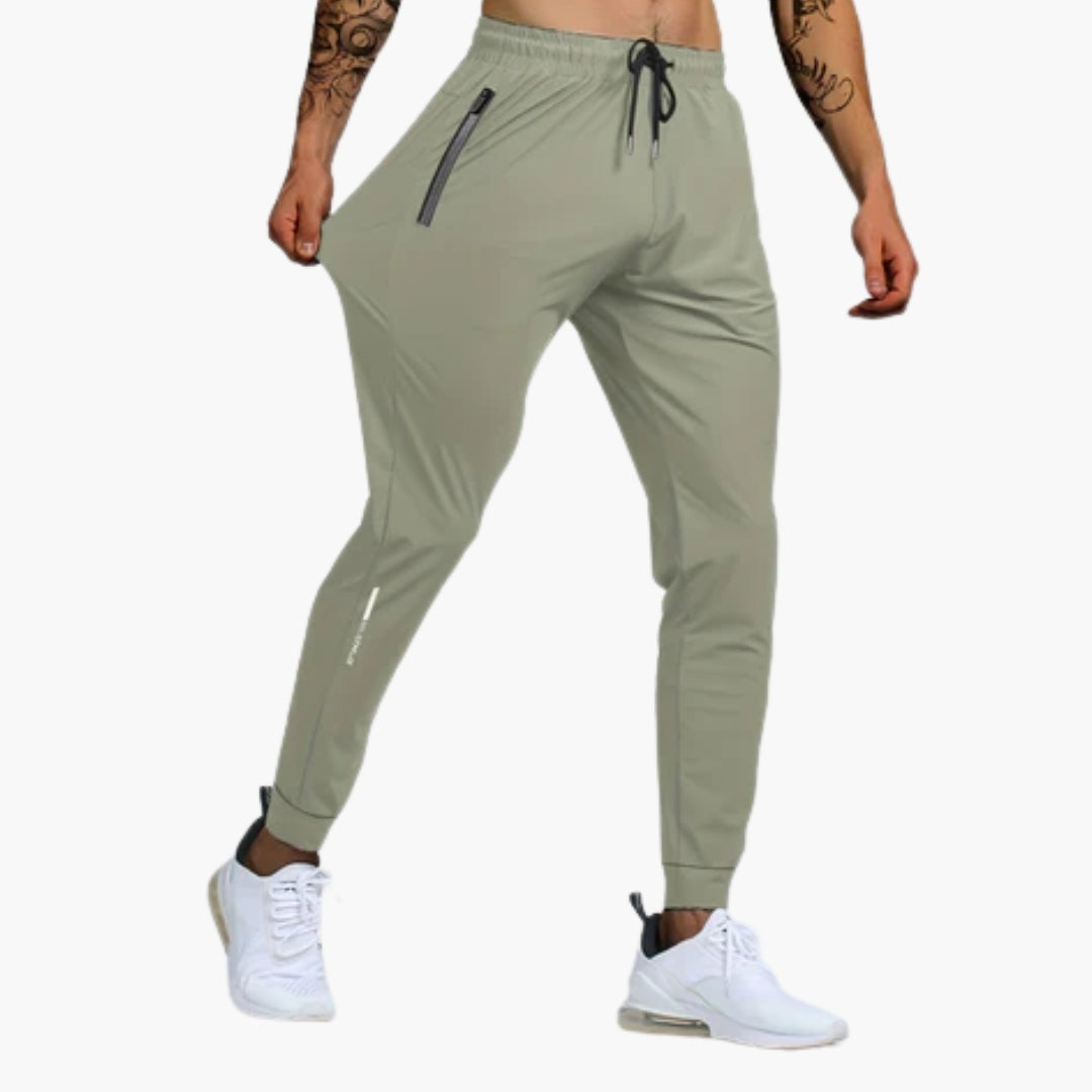 Adrián | Pantalón Deportivo Hombre Running Bolsillos Cremallera