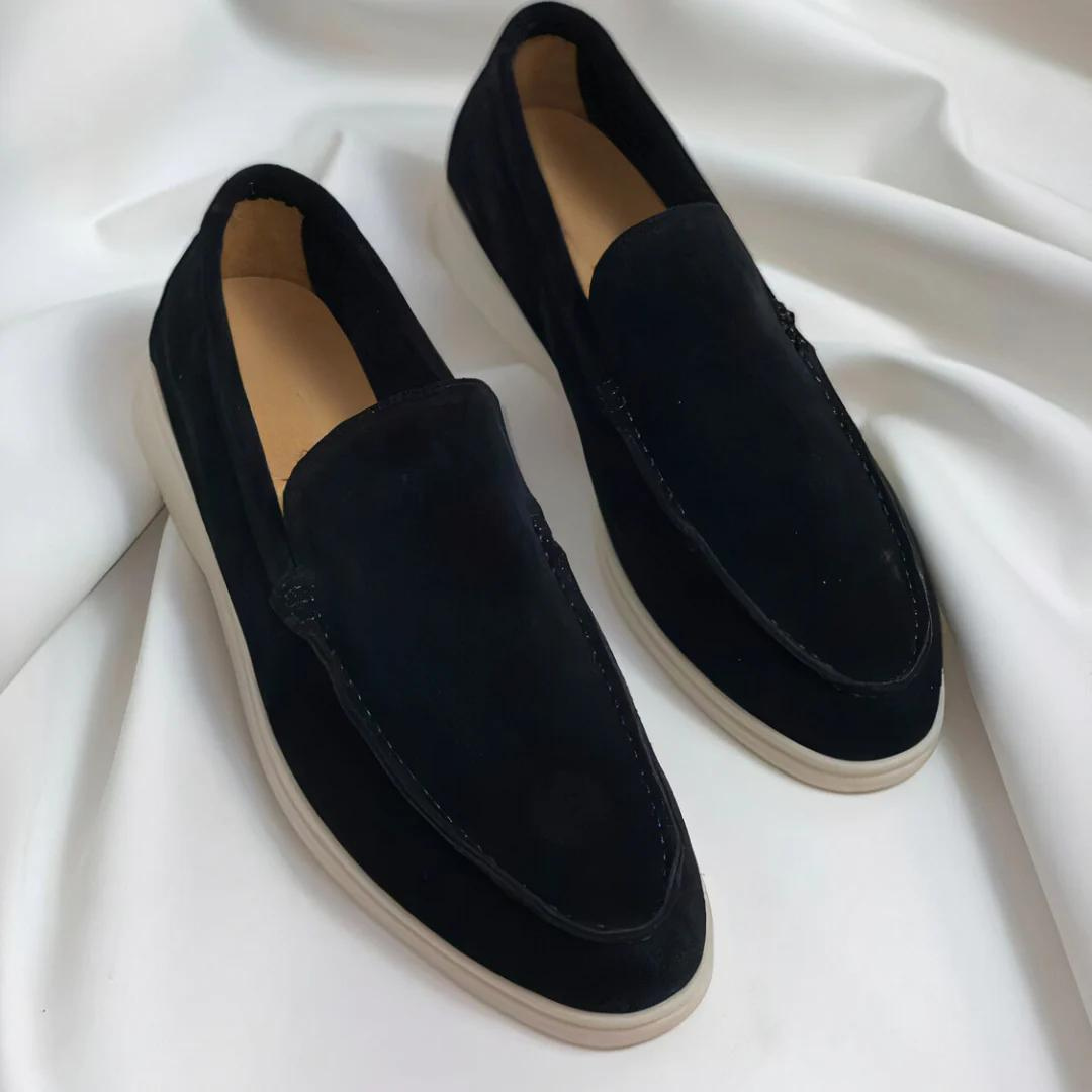 Diego | Zapatillas Sin Cordones de Ante Hombre Slip On