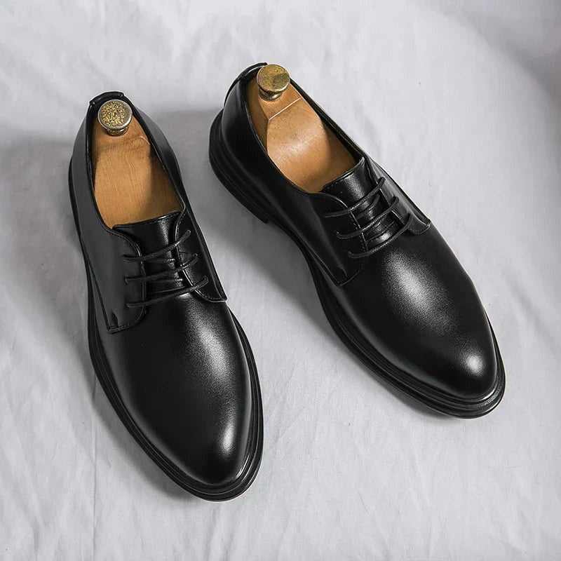 Adrián | Zapatos Derby de Charol Hombre Cordones Elegantes