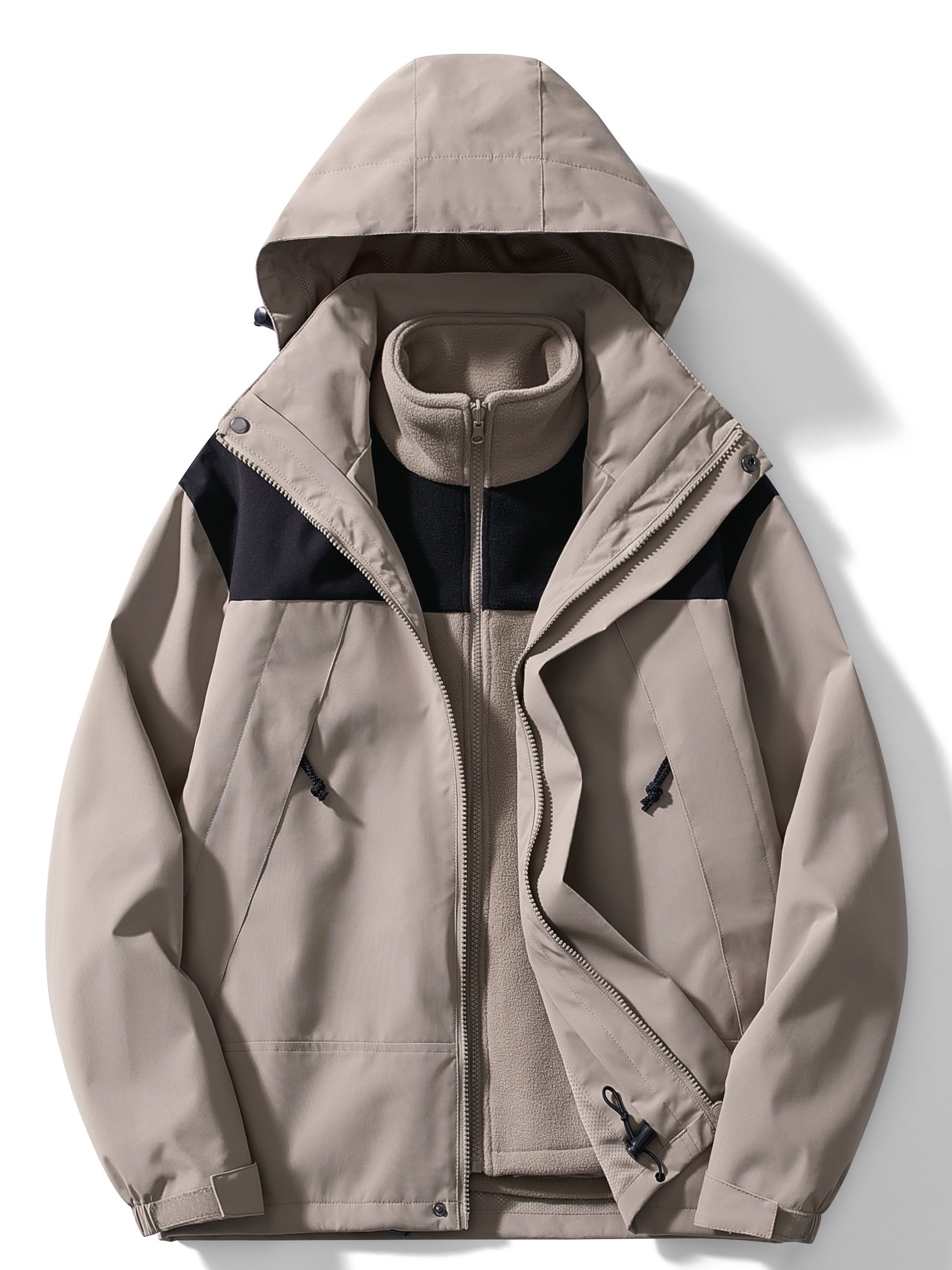 Adriana | Chaqueta Impermeable 3 en 1 con Forro Polar Mujer Capucha