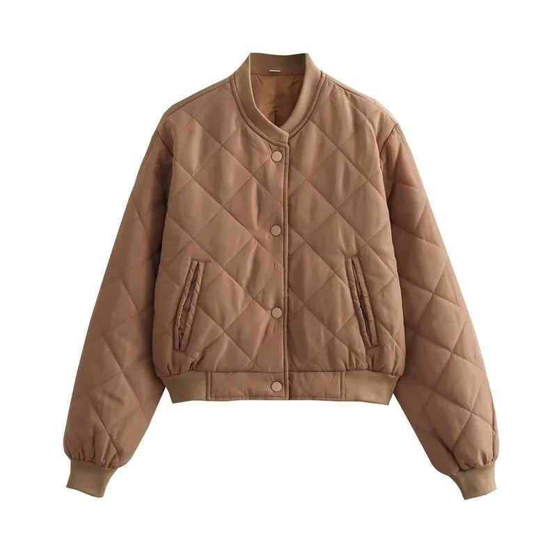 Aitana | Chaqueta Bomber Acolchada Mujer Cuello Redondo