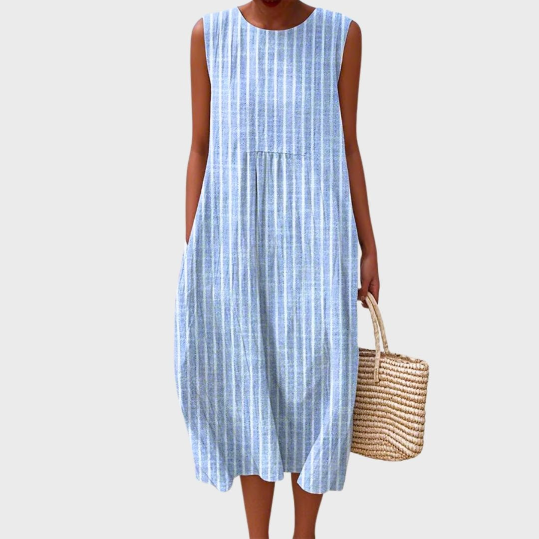 Aitana | Vestido Midi de Punto Mujer Estampado Bosque