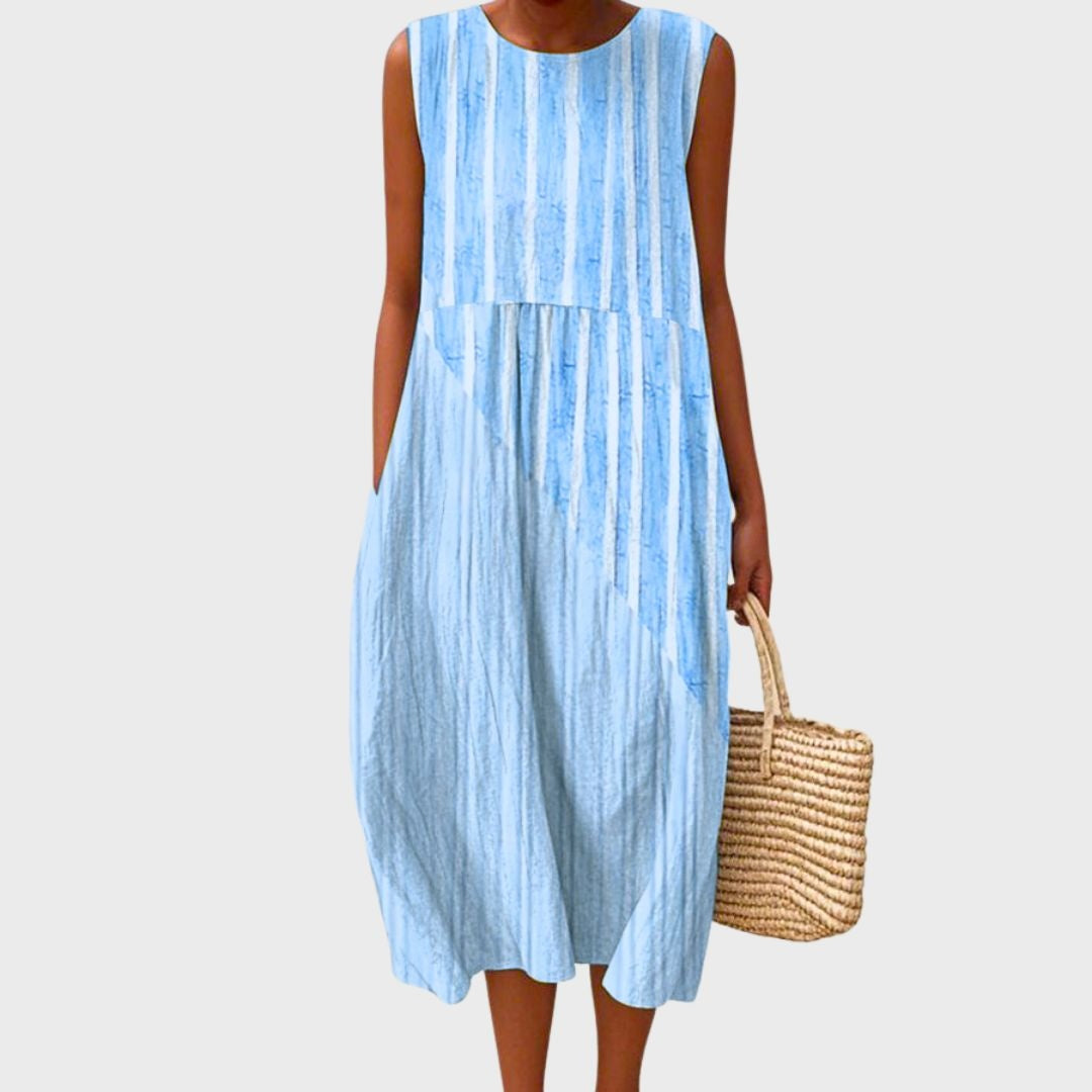 Aitana | Vestido Midi de Punto Mujer Estampado Bosque
