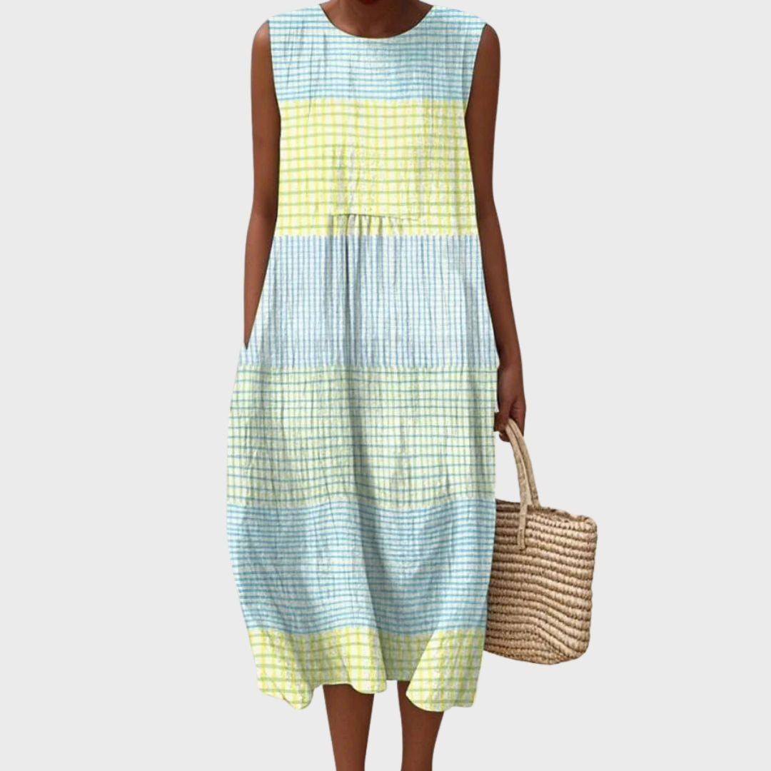 Aitana | Vestido Midi de Punto Mujer Estampado Bosque