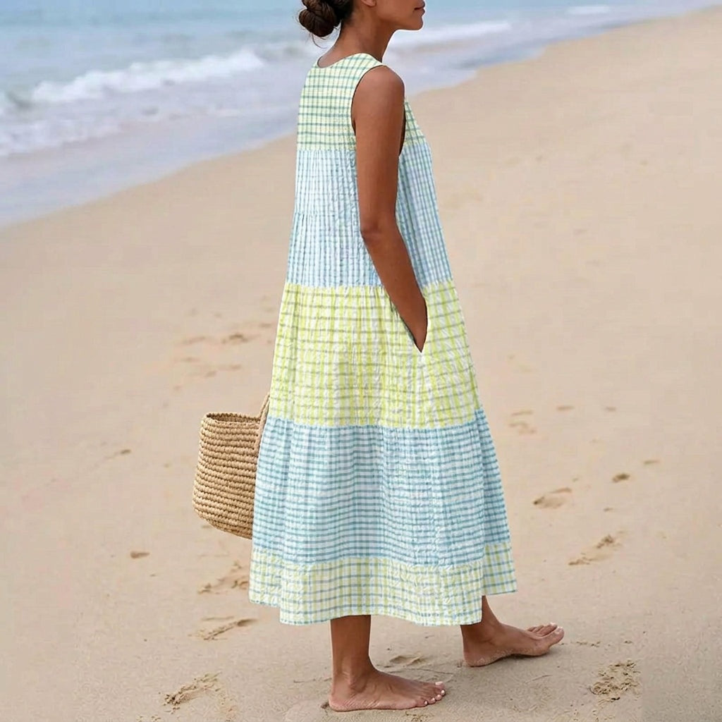 Aitana | Vestido Midi de Punto Mujer Estampado Bosque