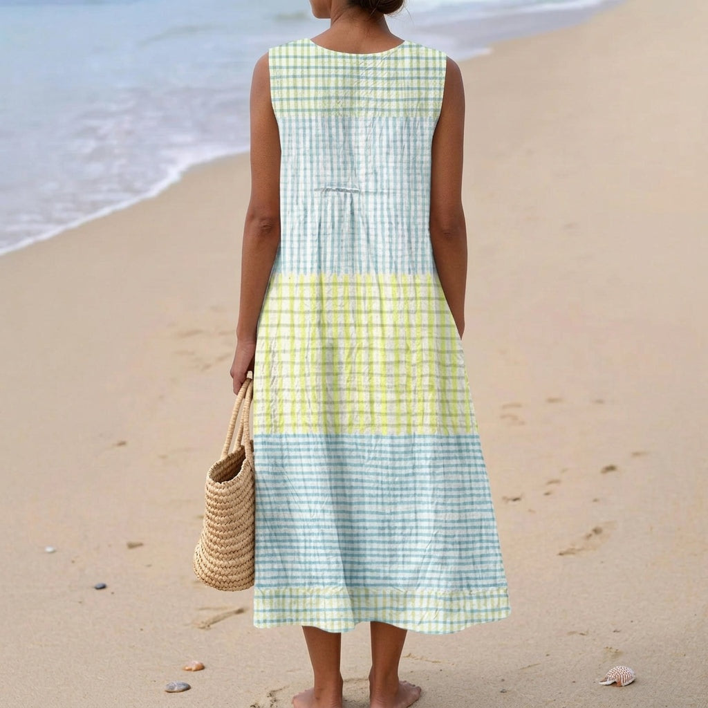 Aitana | Vestido Midi de Punto Mujer Estampado Bosque