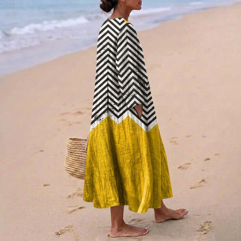 Aitana | Vestido Midi de Punto Mujer Estampado Bosque