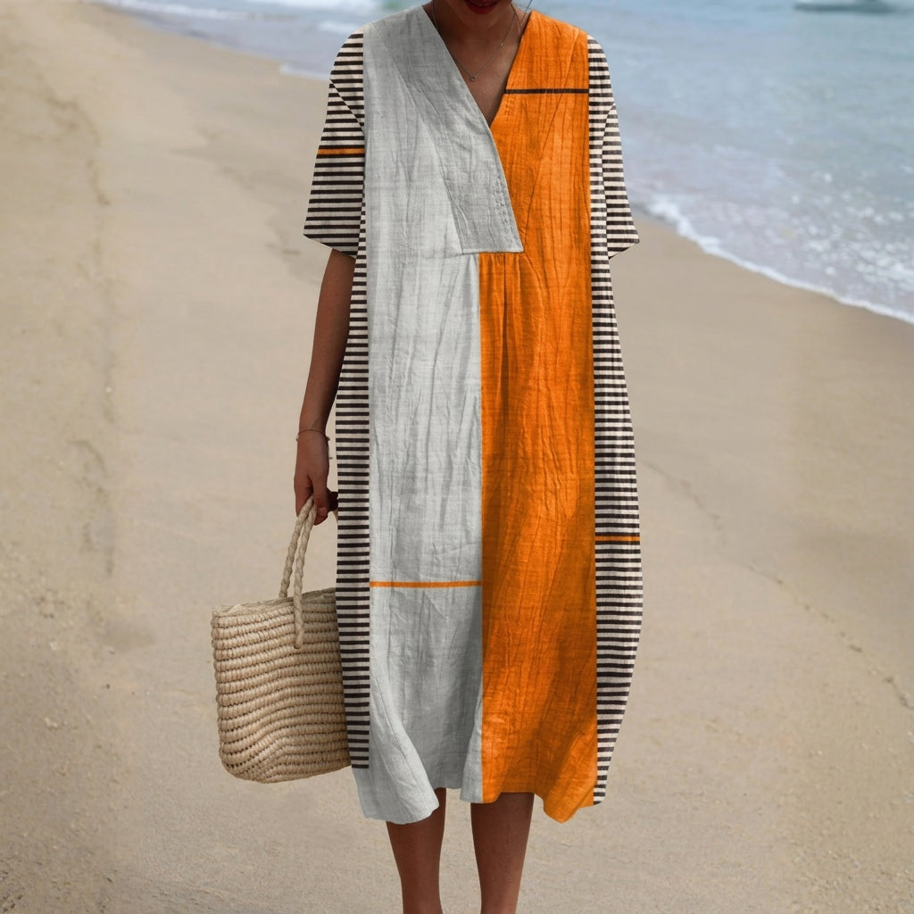 Aitana | Vestido Midi de Punto Mujer Estampado Bosque