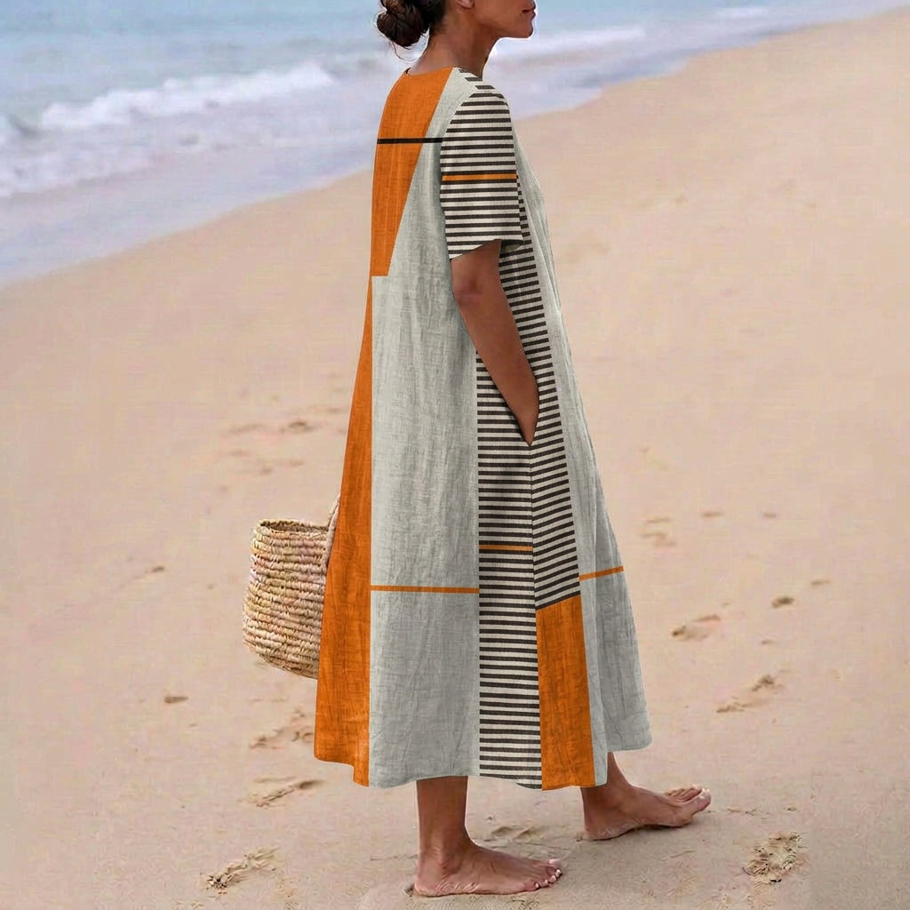 Aitana | Vestido Midi de Punto Mujer Estampado Bosque