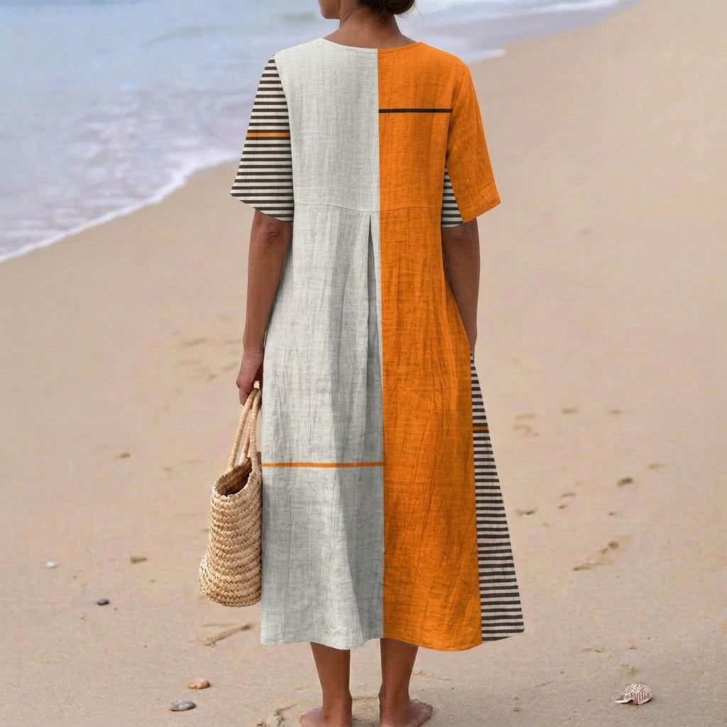Aitana | Vestido Midi de Punto Mujer Estampado Bosque