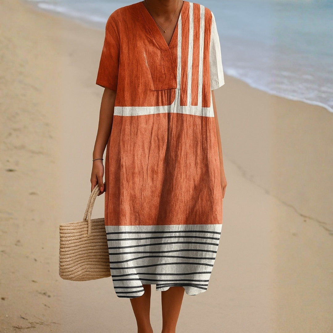 Aitana | Vestido Midi de Punto Mujer Estampado Bosque