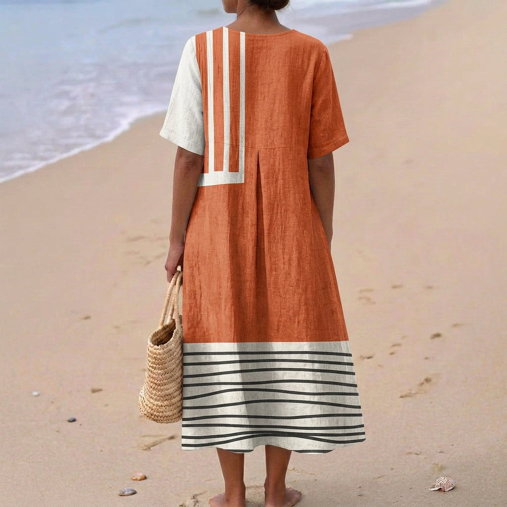 Aitana | Vestido Midi de Punto Mujer Estampado Bosque
