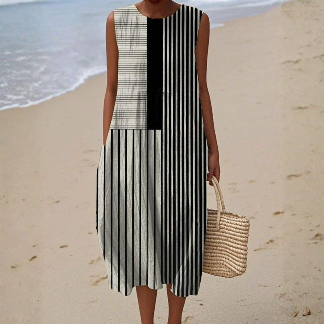 Aitana | Vestido Midi de Punto Mujer Estampado Bosque