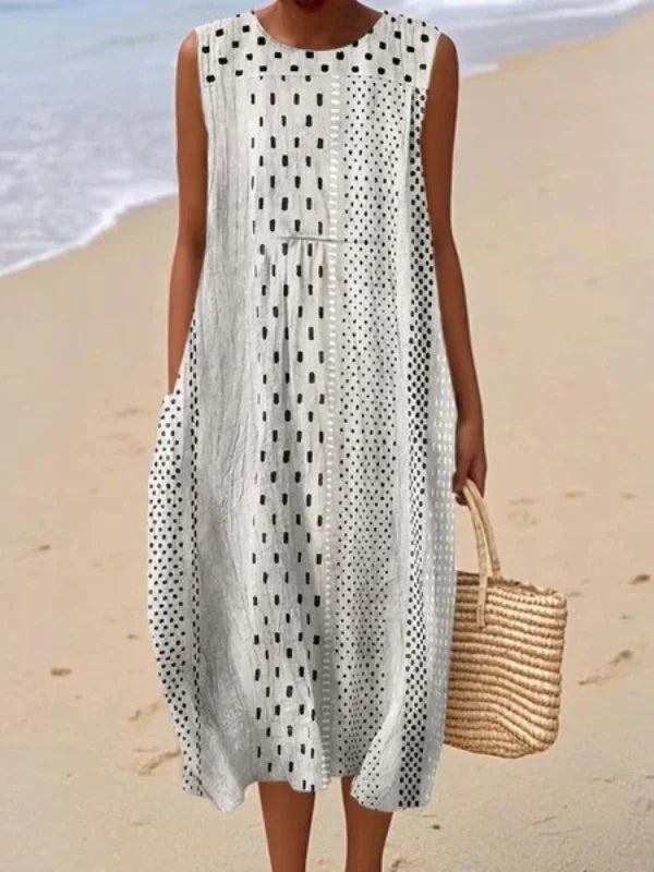 Aitana | Vestido Midi de Punto Mujer Estampado Bosque