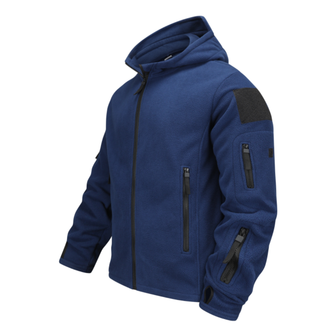 Aitor | Chaqueta Polar Hombre con Capucha Multibolsillos