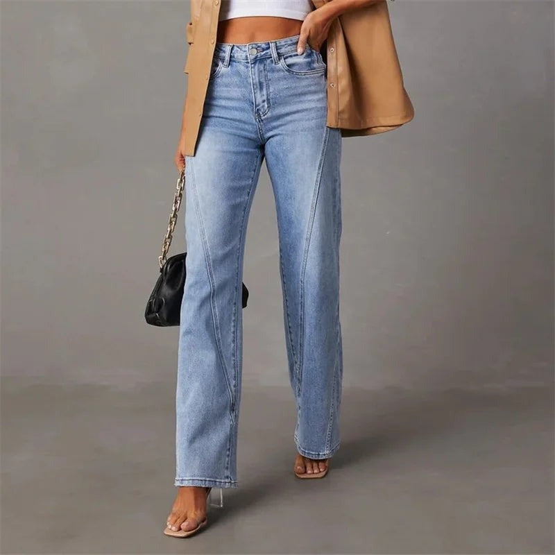 Alma | Jeans Mujer Pierna Ancha Cintura Alta