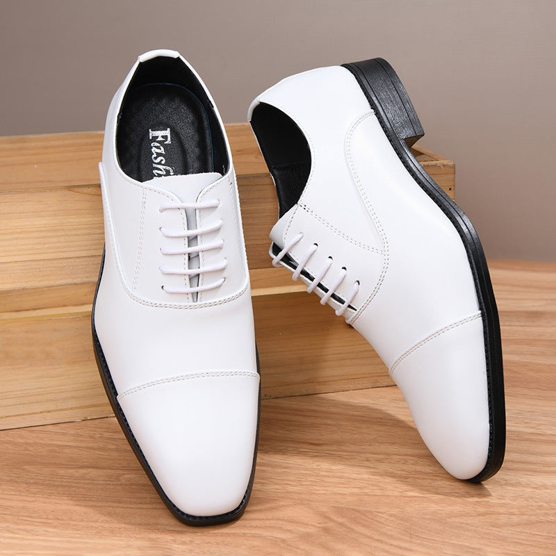 Álvaro | Zapatos Oxford de Cuero Hombre Cordones Punta Cuadrada