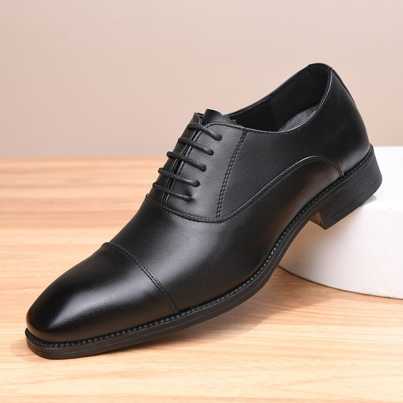 Álvaro | Zapatos Oxford de Cuero Hombre Cordones Punta Cuadrada