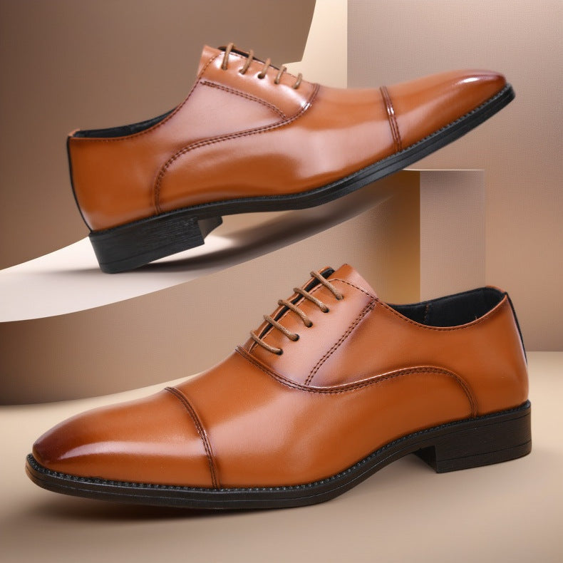 Álvaro | Zapatos Oxford de Cuero Hombre Cordones Punta Cuadrada