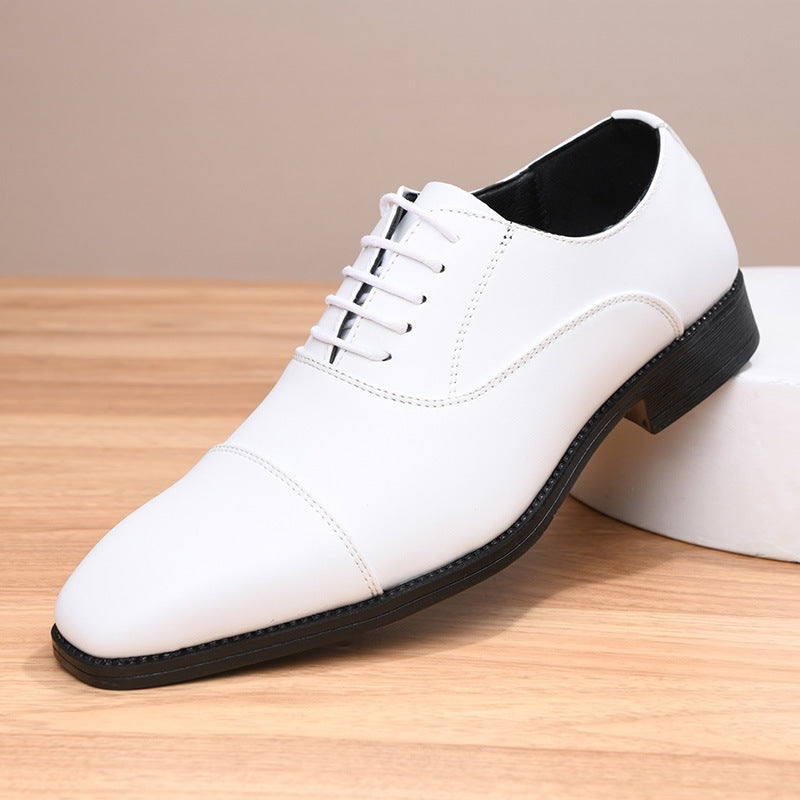 Álvaro | Zapatos Oxford de Cuero Hombre Cordones Punta Cuadrada