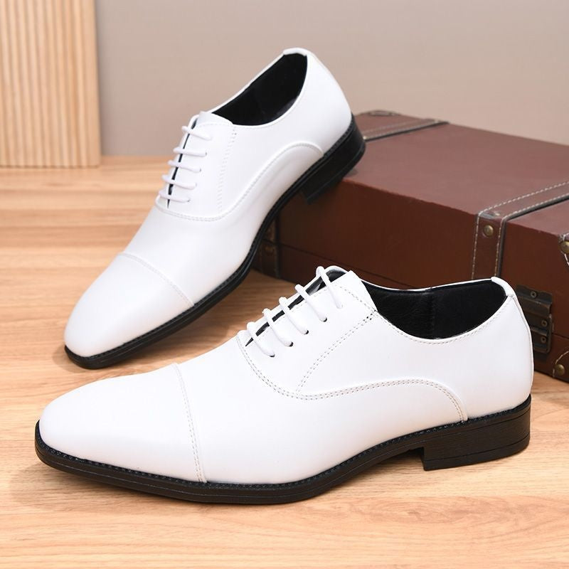Álvaro | Zapatos Oxford de Cuero Hombre Cordones Punta Cuadrada