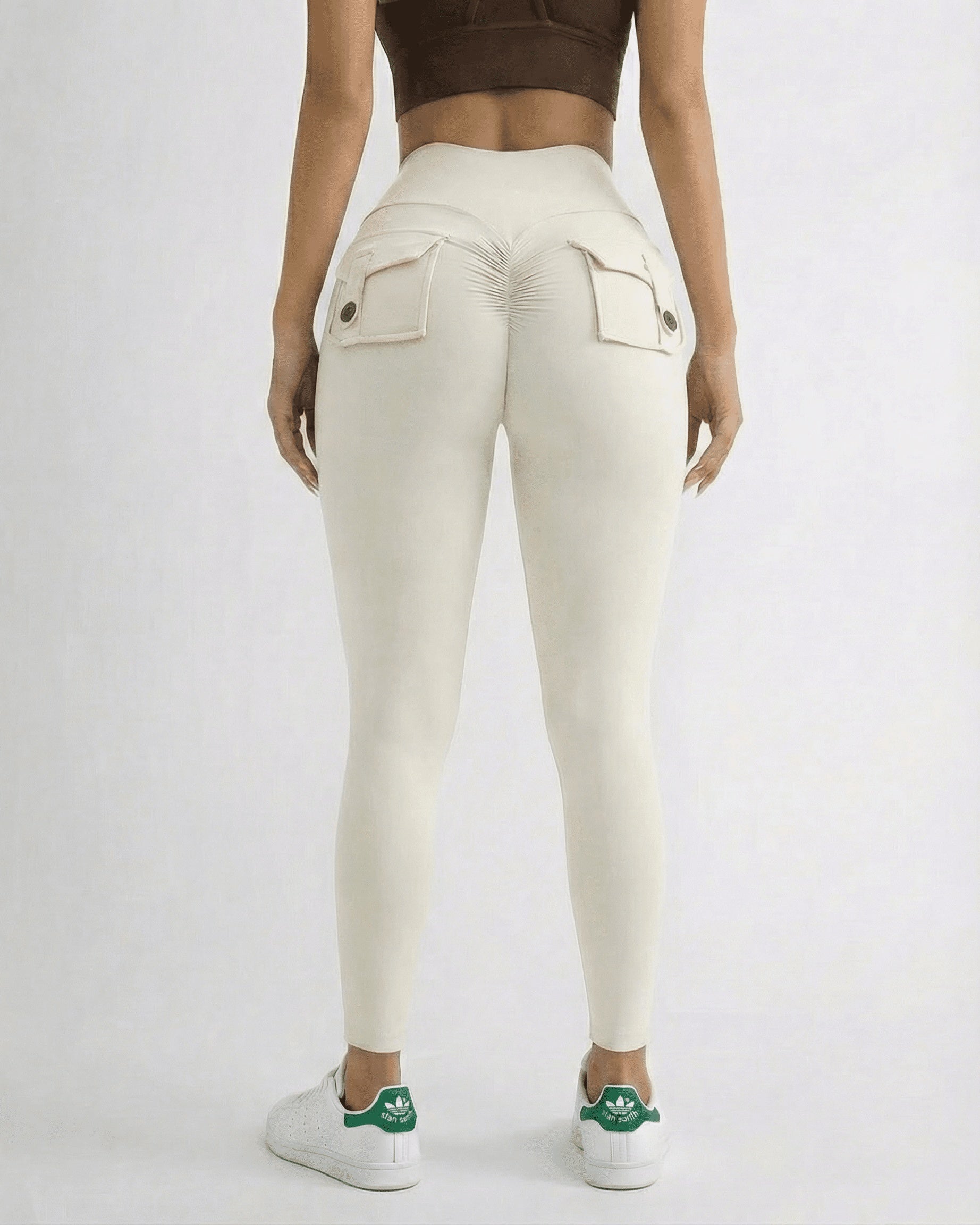 Ariadna | Leggings Deportivos de Cintura Alta Mujer Bolsillos