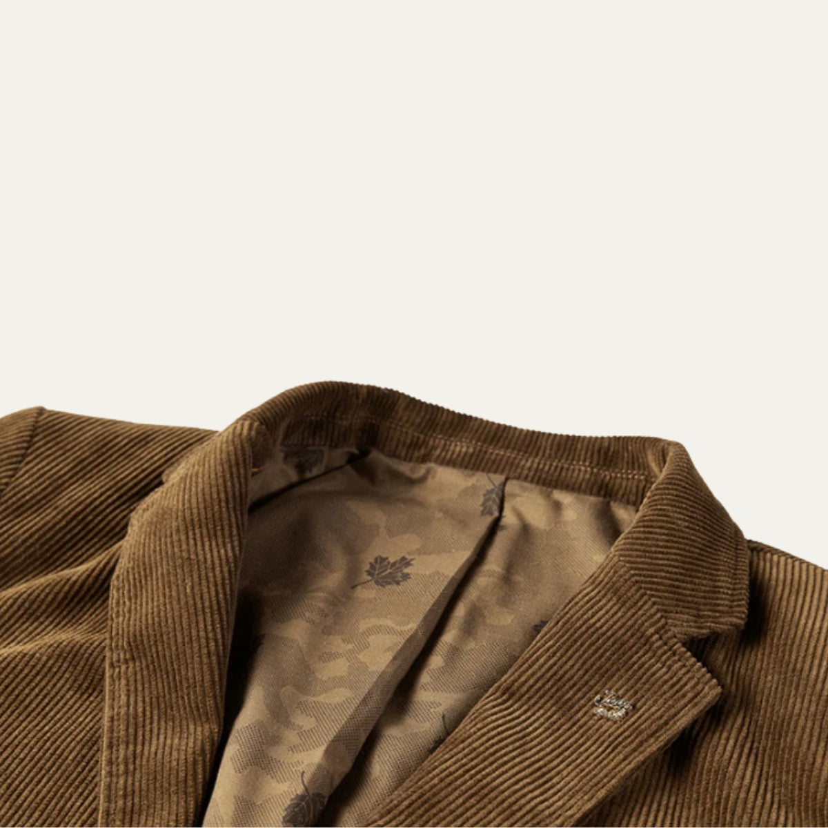 Arnau | Blazer de Pana Hombre Americana Cuello Solapa Forro Estampado