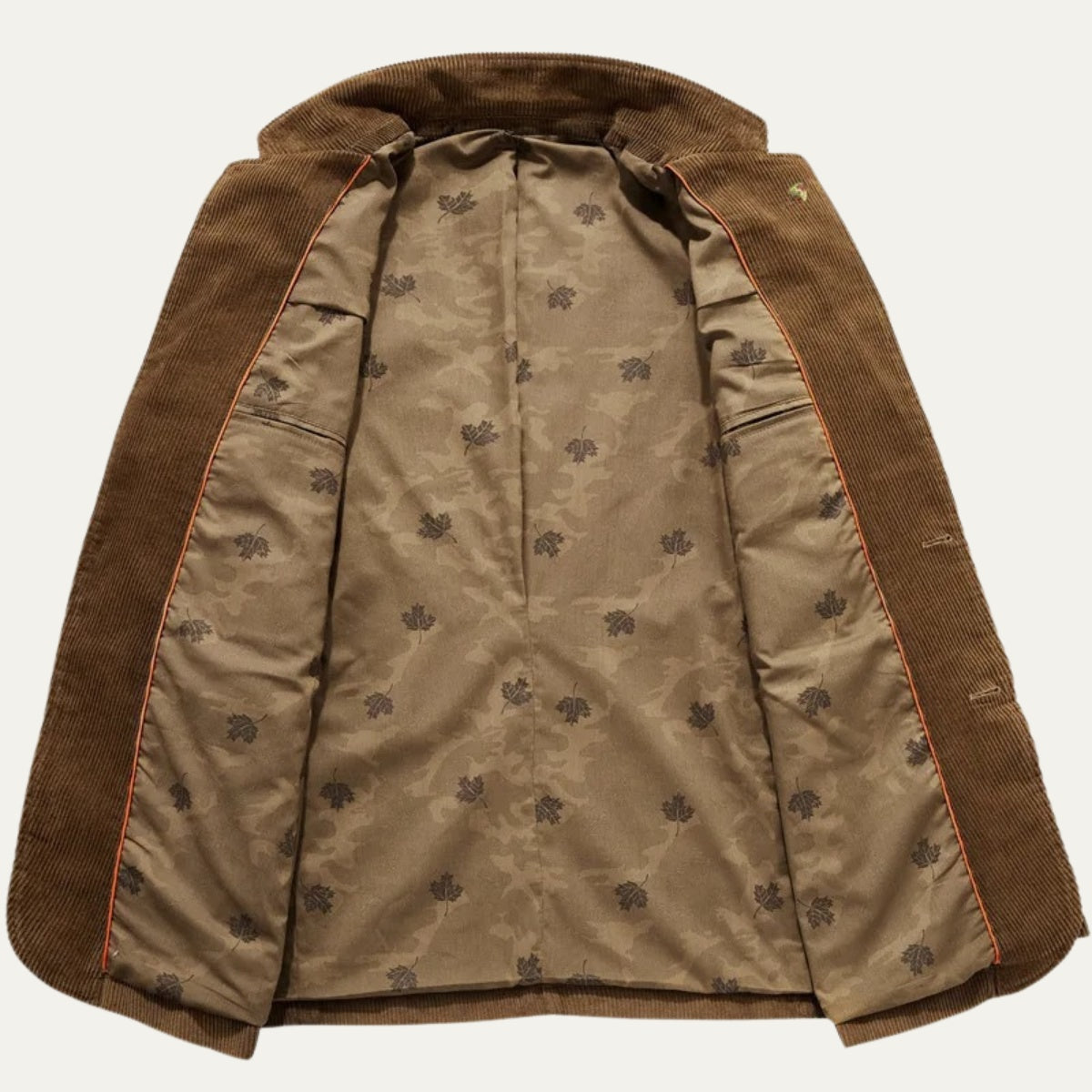 Arnau | Blazer de Pana Hombre Americana Cuello Solapa Forro Estampado
