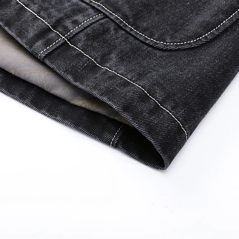 Arturo | Chaqueta Vaquera de Denim Hombre Blazer Cuello Solapa