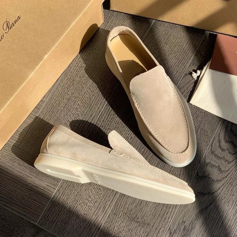 Arturo | Mocasines de Ante Hombre Slip-On Suela Ligera