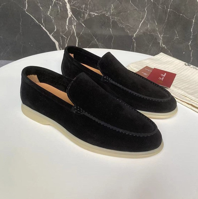 Arturo | Mocasines de Ante Hombre Slip-On Suela Ligera