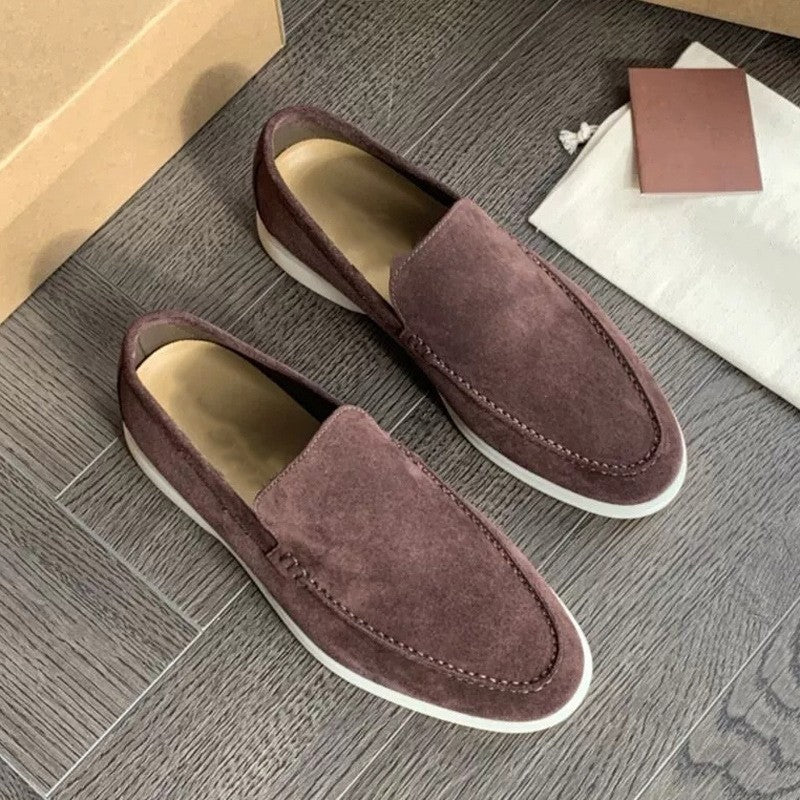 Arturo | Mocasines de Ante Hombre Slip-On Suela Ligera