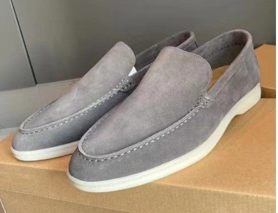 Arturo | Mocasines de Ante Hombre Slip-On Suela Ligera
