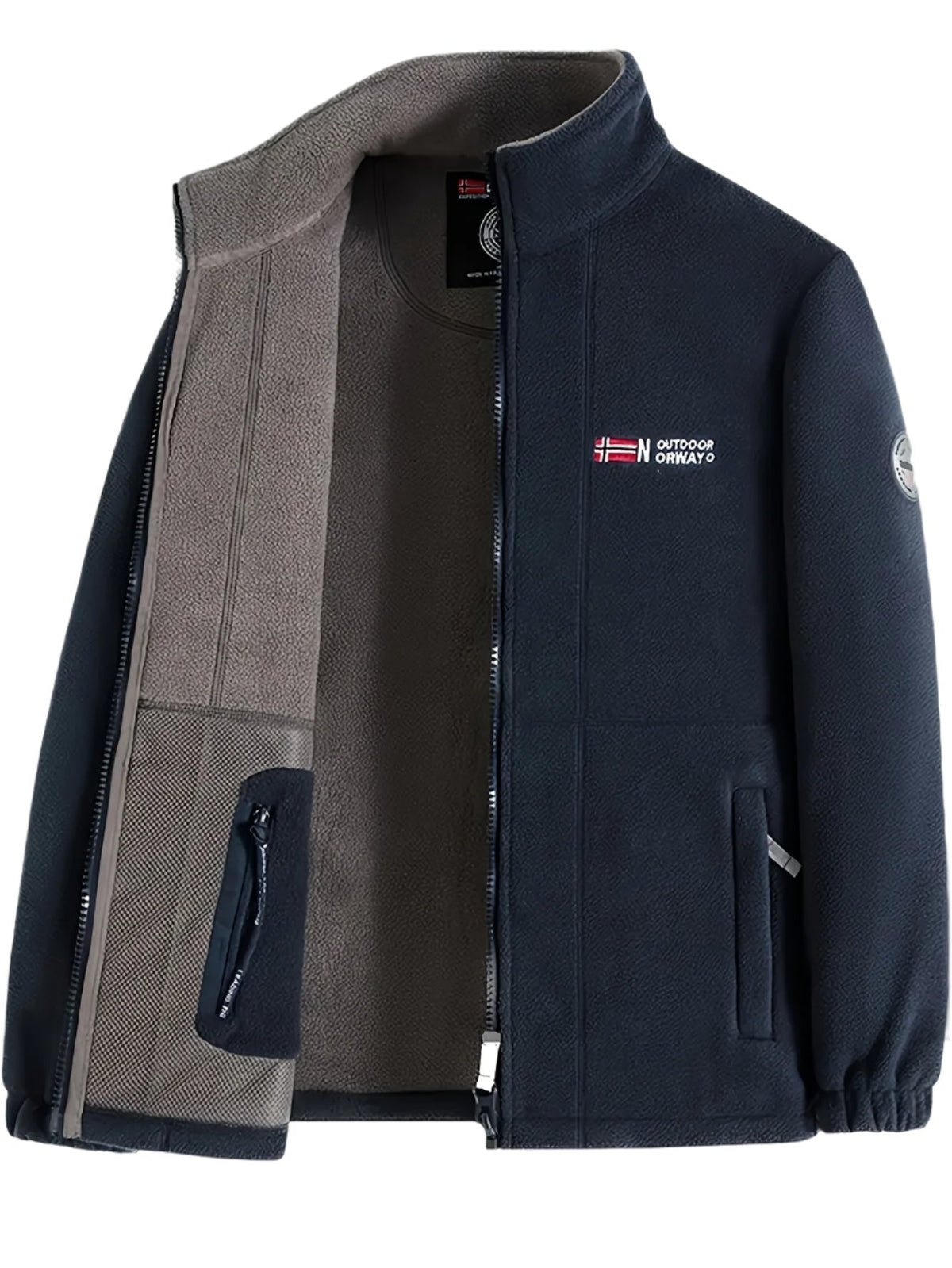 Asier | Chaqueta Polar Hombre Cuello Alto Cremallera