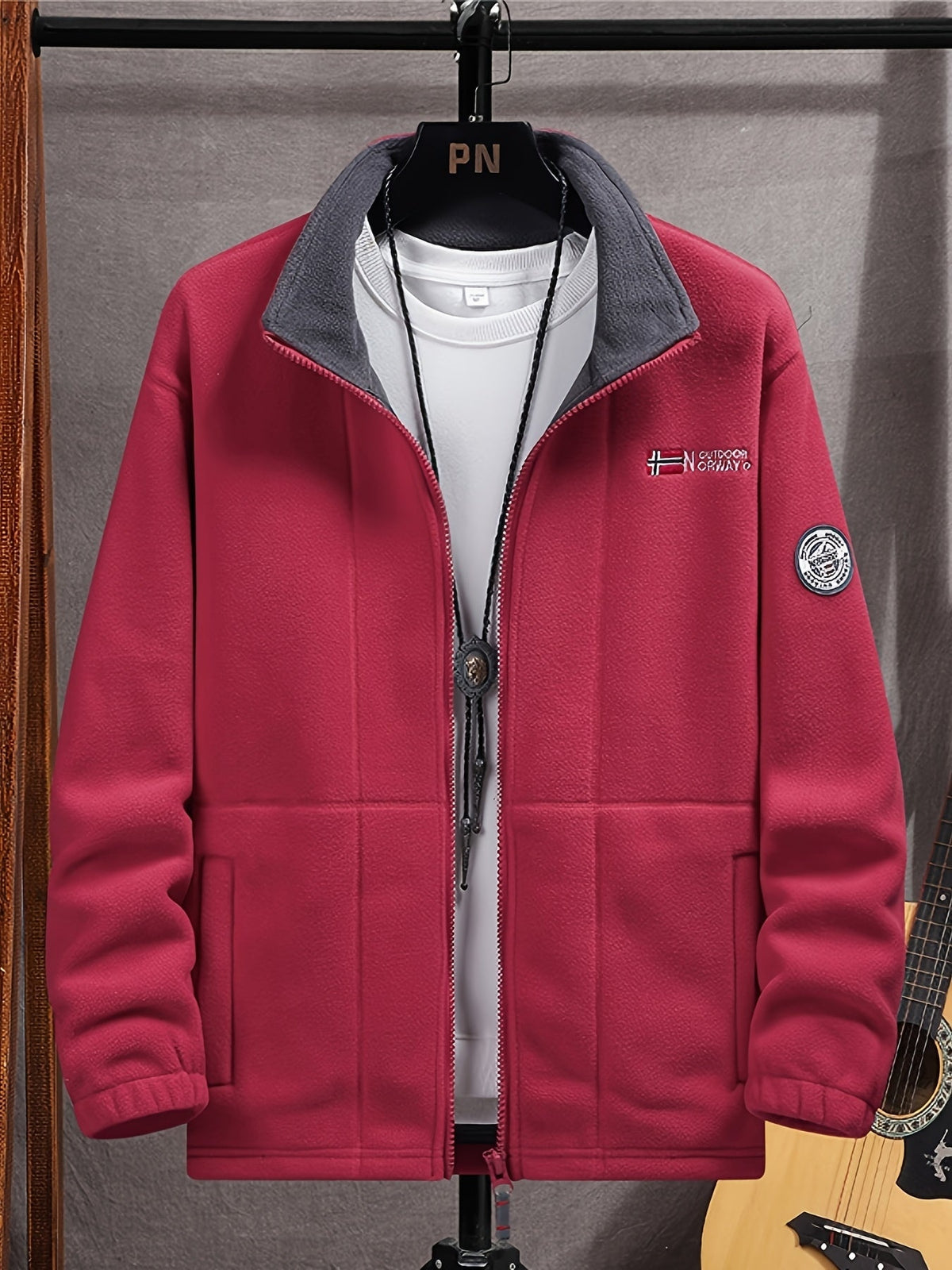 Asier | Chaqueta Polar Hombre Cuello Alto Cremallera
