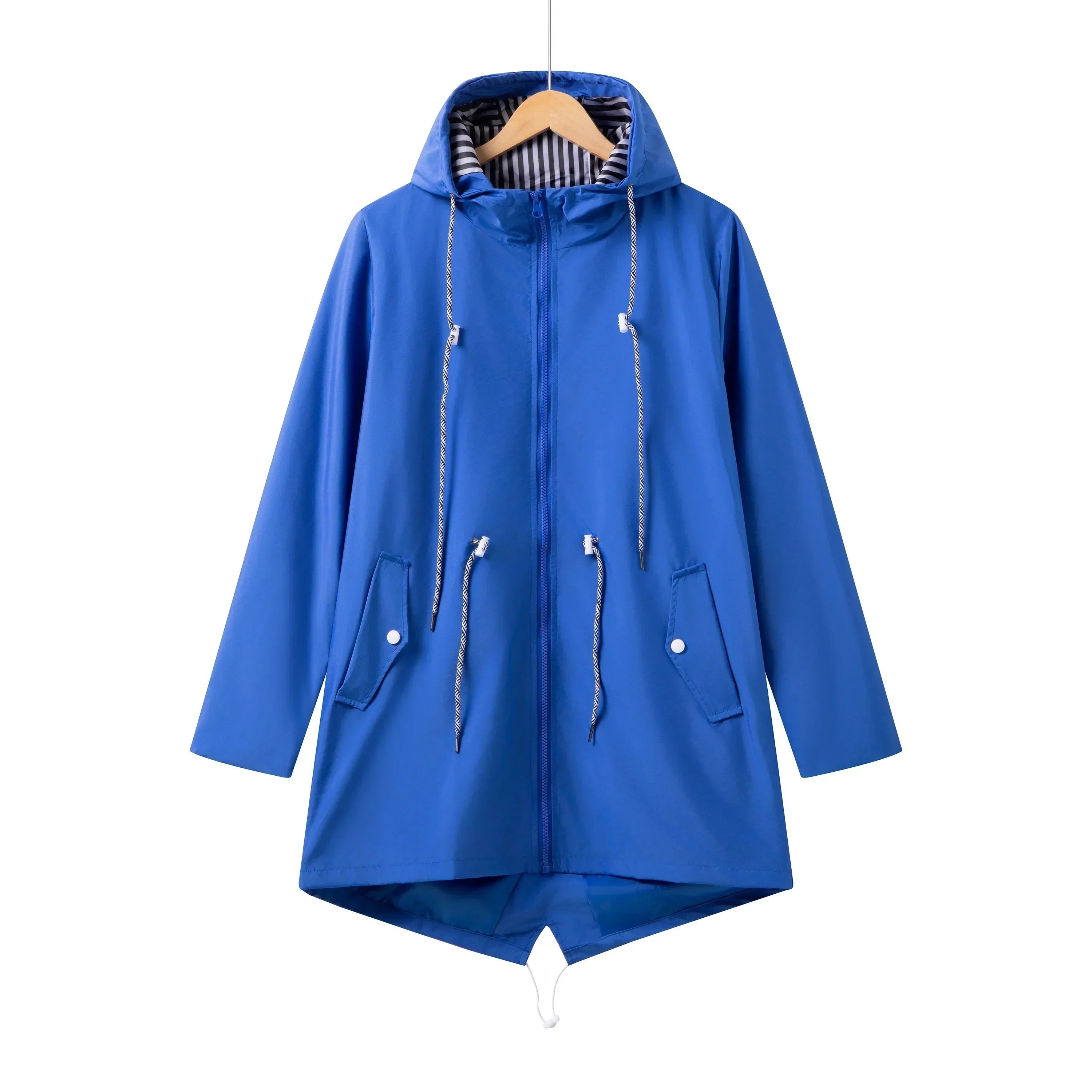 Beatriz | Chubasquero Impermeable Mujer con Capucha Cordón Ajustable