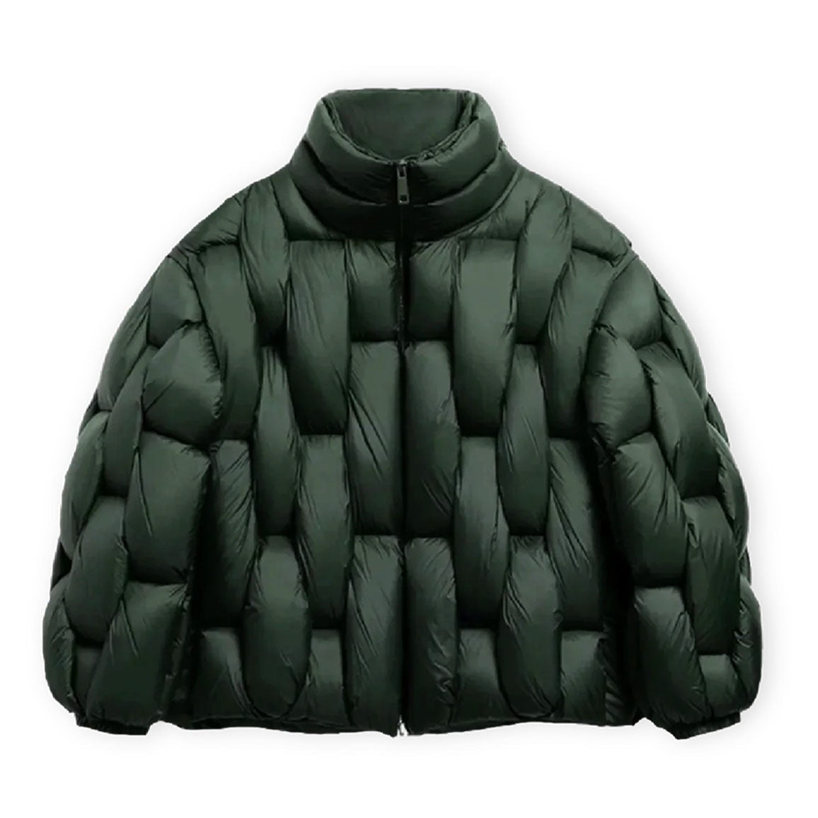 Berta | Chaqueta de Plumas Oversize Mujer Cuello Alto Cremallera