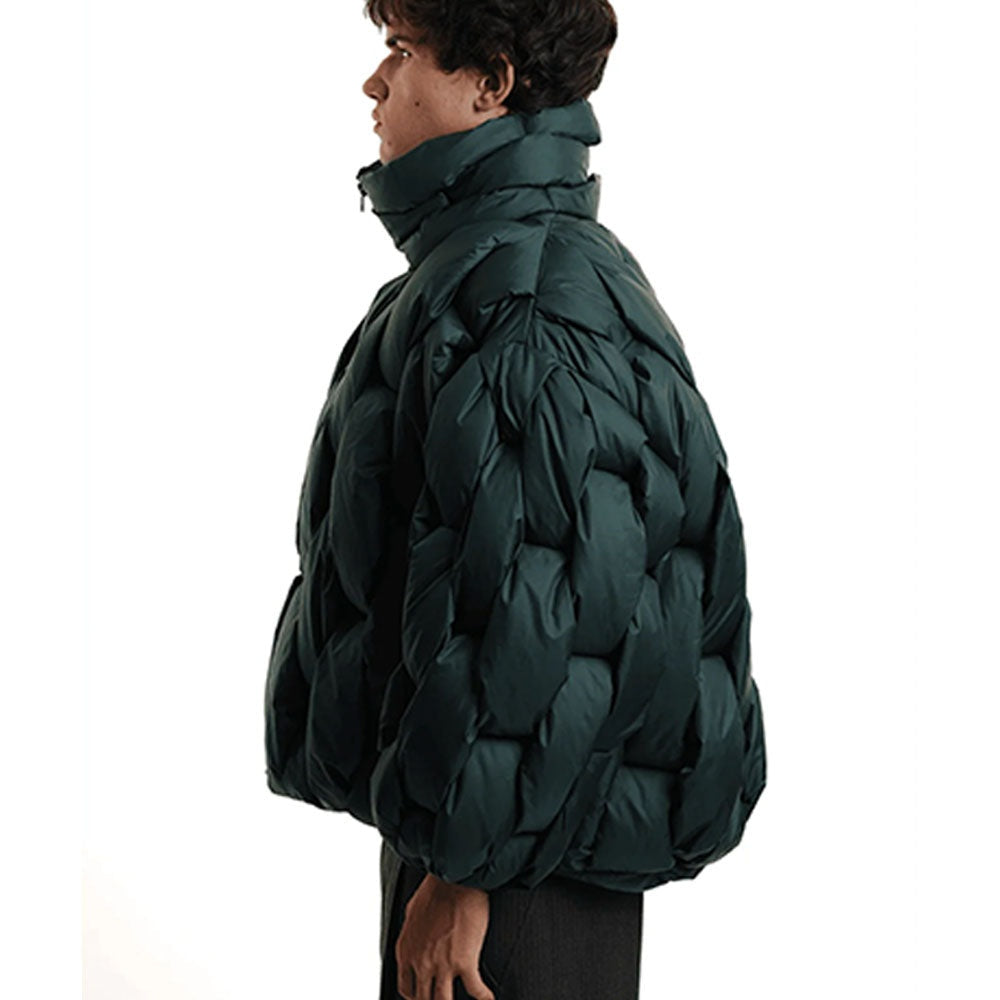 Berta | Chaqueta de Plumas Oversize Mujer Cuello Alto Cremallera
