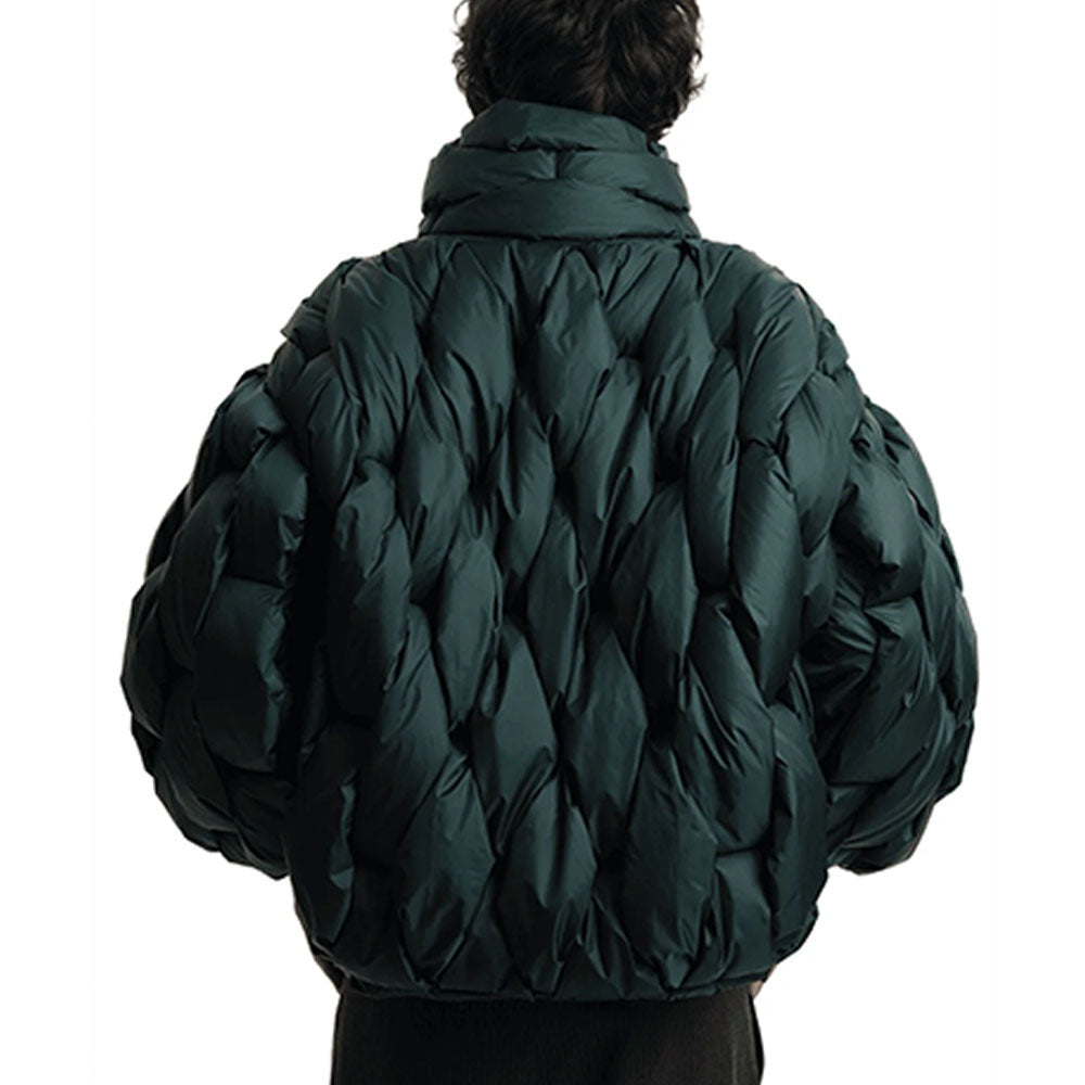 Berta | Chaqueta de Plumas Oversize Mujer Cuello Alto Cremallera
