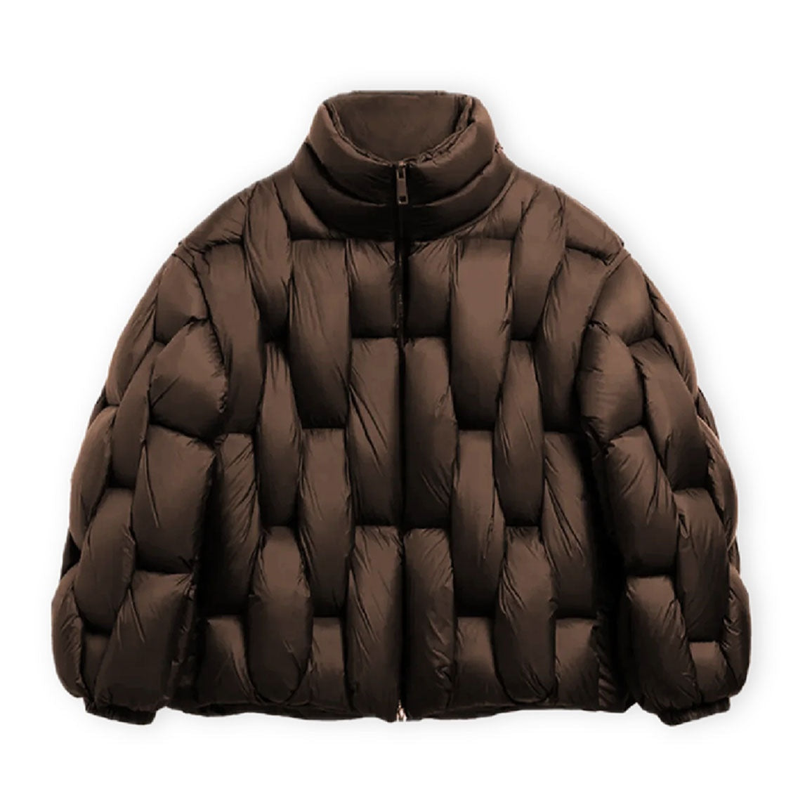 Berta | Chaqueta de Plumas Oversize Mujer Cuello Alto Cremallera