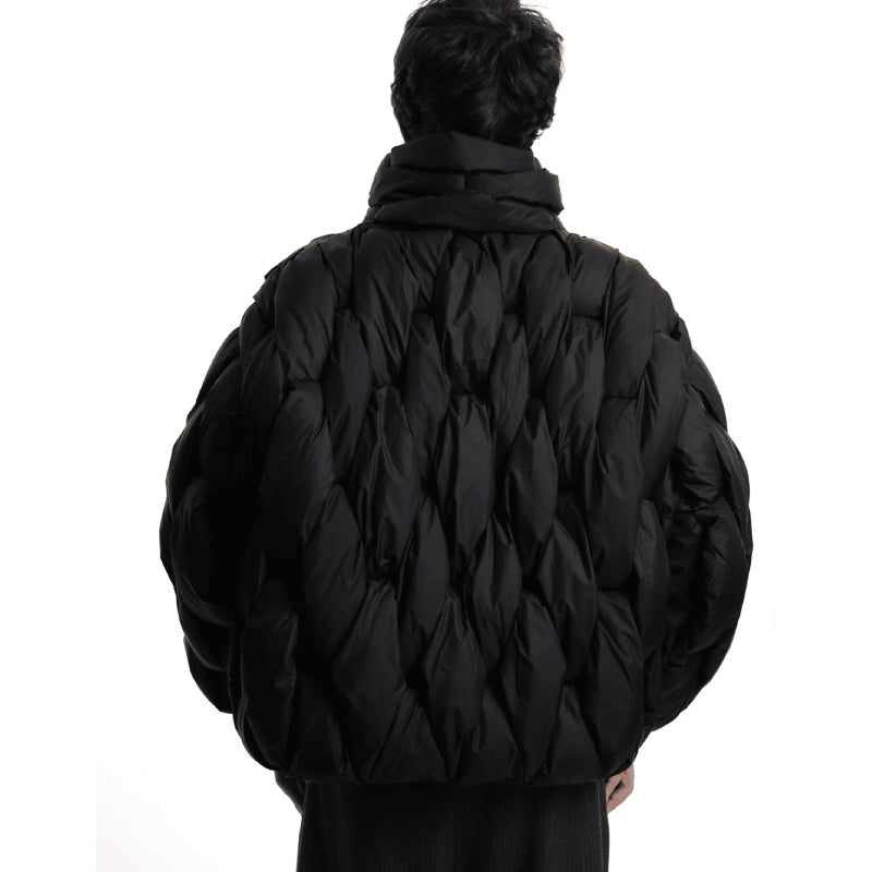 Berta | Chaqueta de Plumas Oversize Mujer Cuello Alto Cremallera