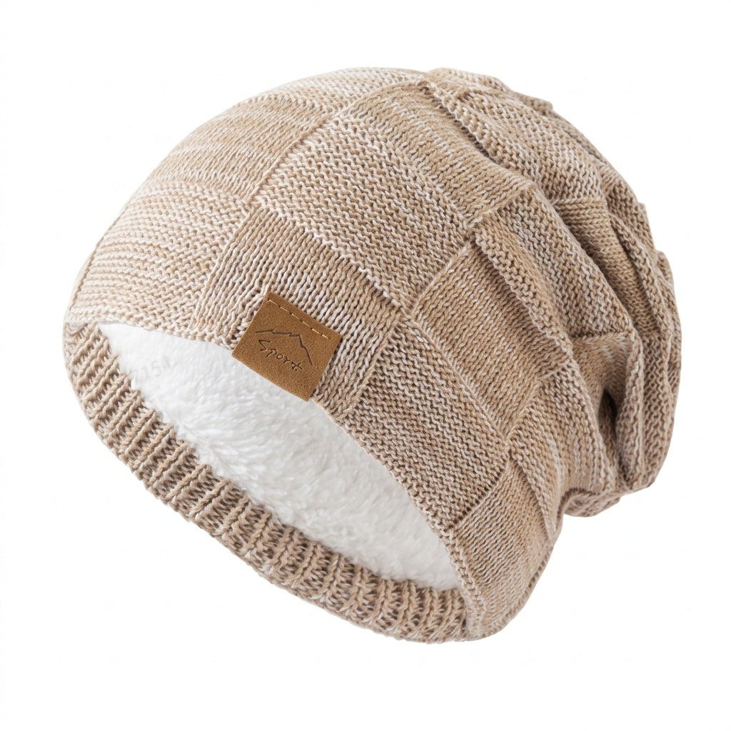 Berta | Gorro de Punto con Forro Polar Unisex Ajuste Suelto