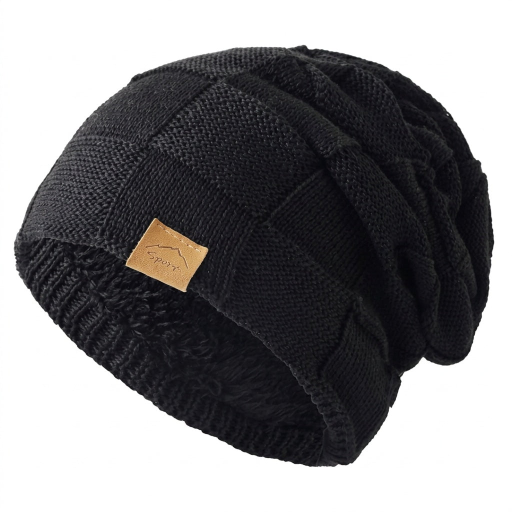 Berta | Gorro de Punto con Forro Polar Unisex Ajuste Suelto