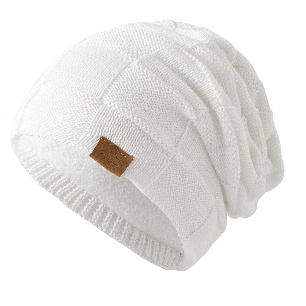 Berta | Gorro de Punto con Forro Polar Unisex Ajuste Suelto