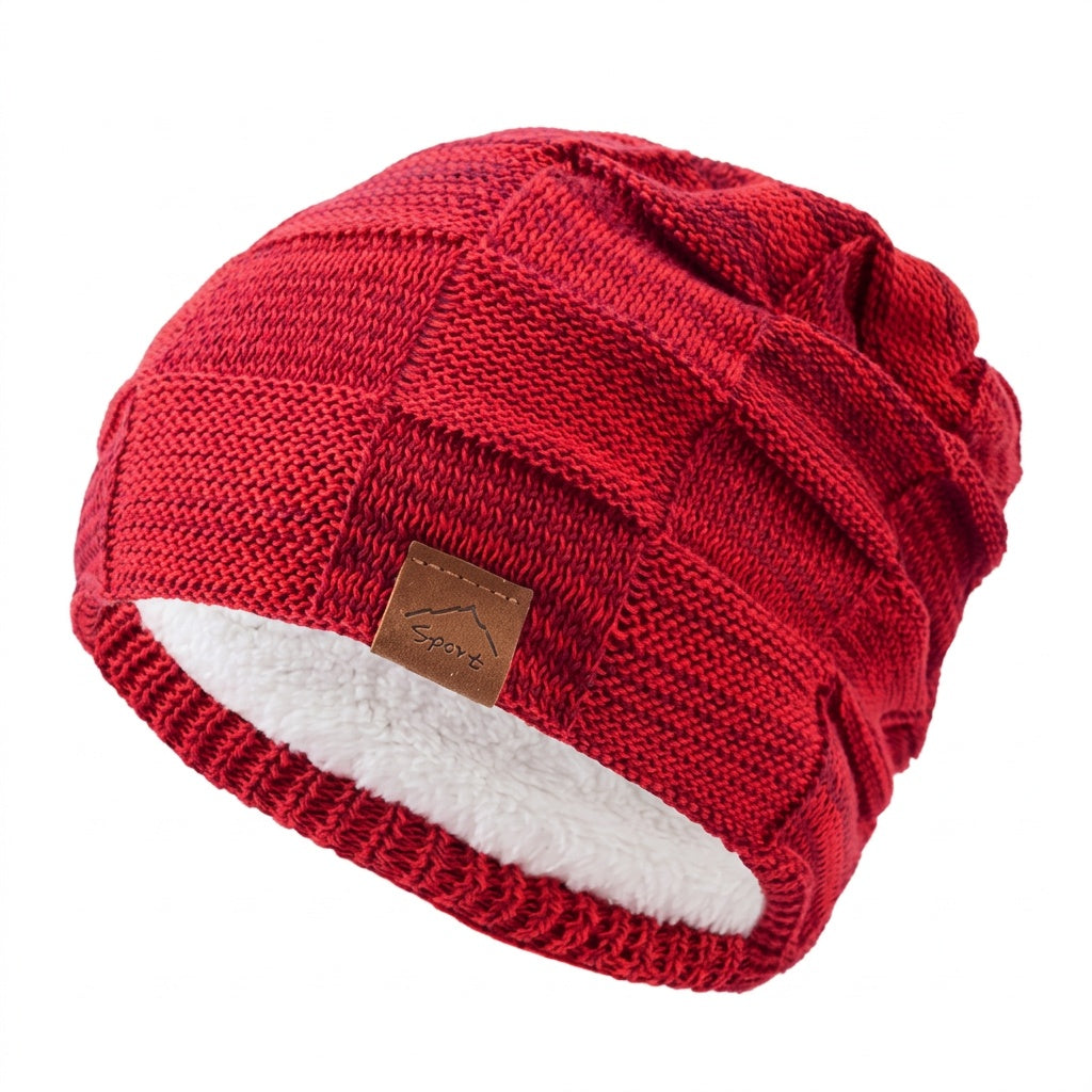 Berta | Gorro de Punto con Forro Polar Unisex Ajuste Suelto