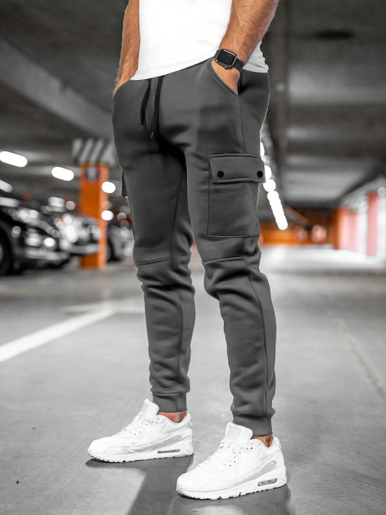 Biel | Pantalón Chándal Hombre Cargo Bolsillos Laterales