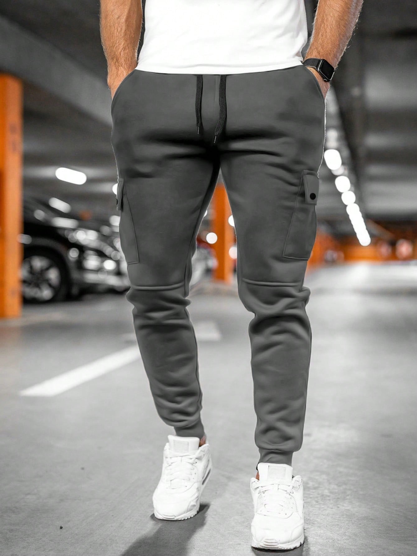 Biel | Pantalón Chándal Hombre Cargo Bolsillos Laterales