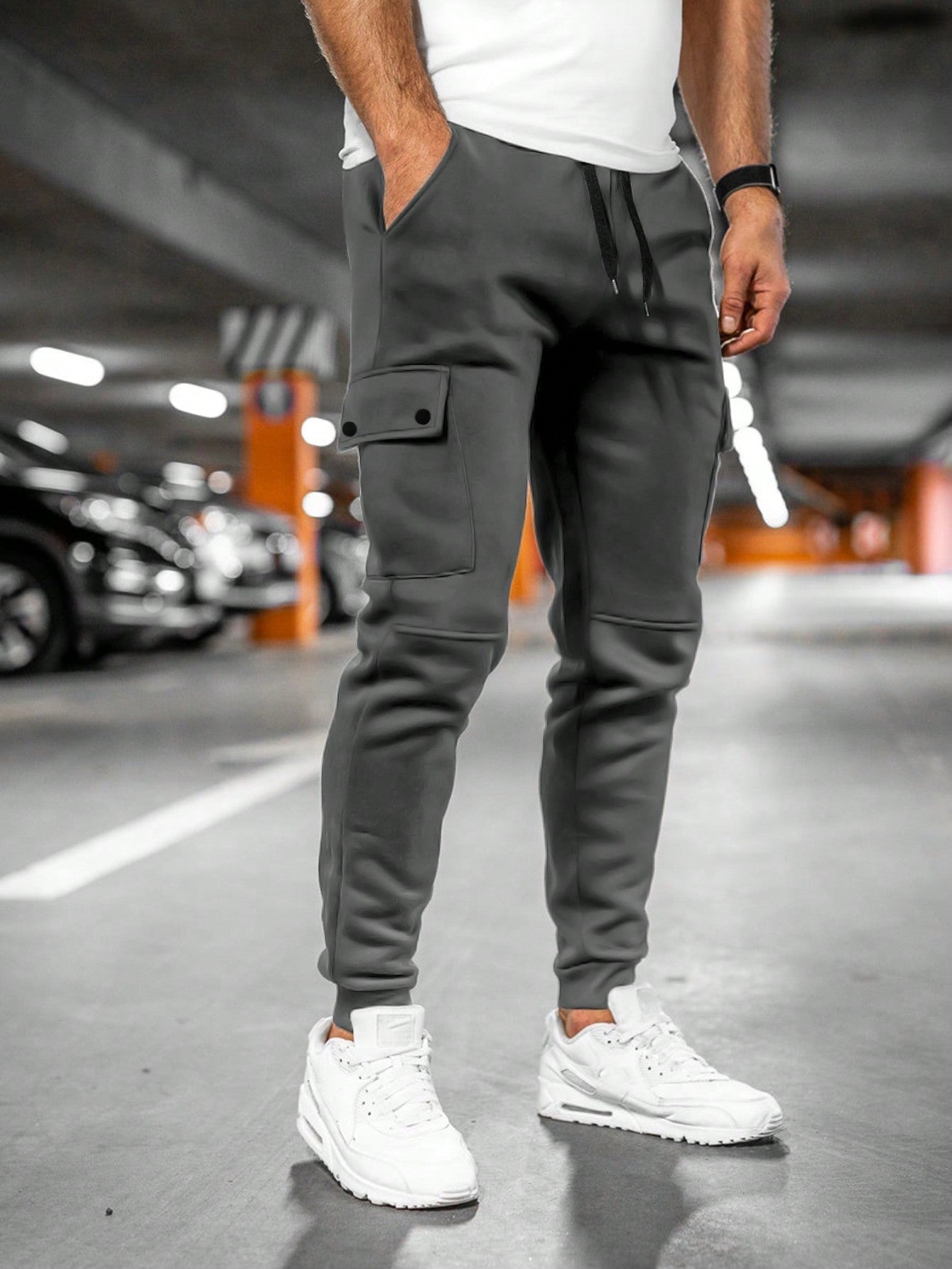 Biel | Pantalón Chándal Hombre Cargo Bolsillos Laterales